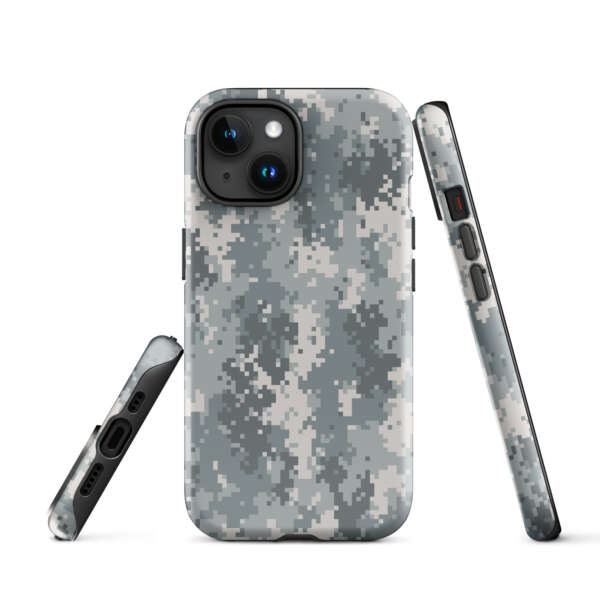 Grey Camouflage Tough Case for iPhone® - Image 4