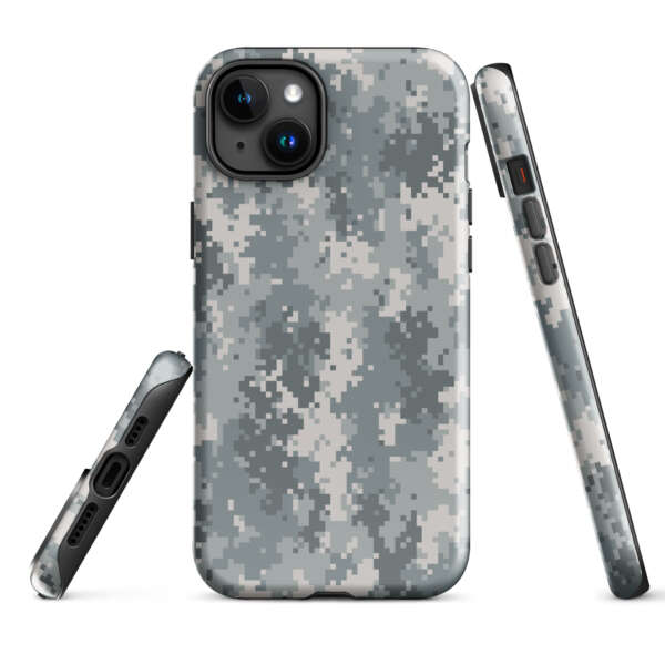Grey Camouflage Tough Case for iPhone® - Image 6