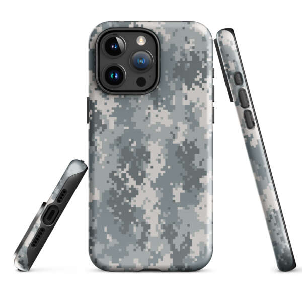 Grey Camouflage Tough Case for iPhone®
