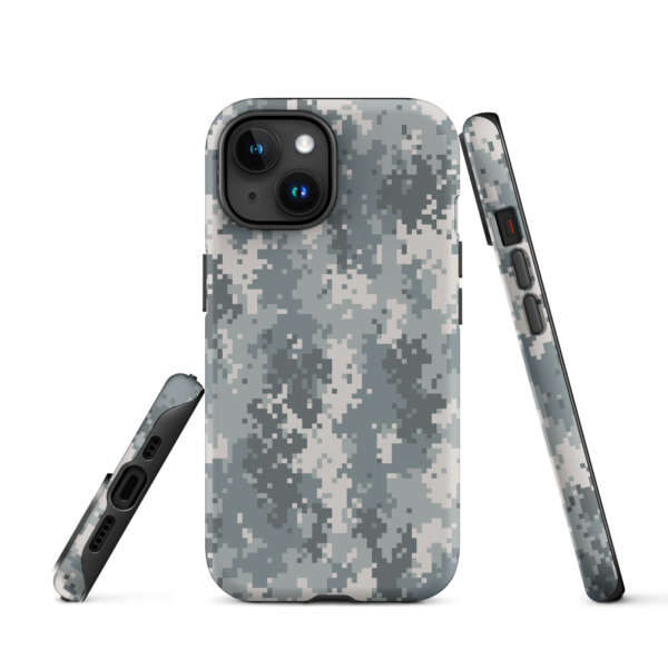 Grey Camouflage Tough Case for iPhone® - Image 5
