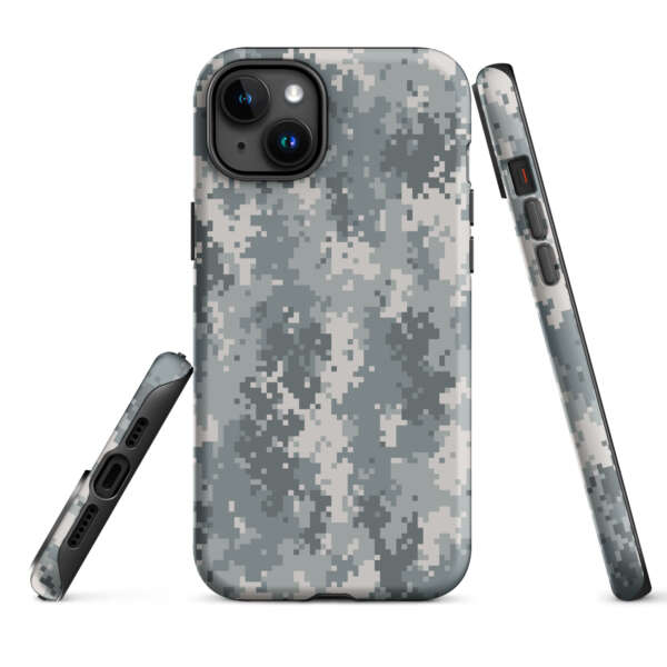 Grey Camouflage Tough Case for iPhone® - Image 7