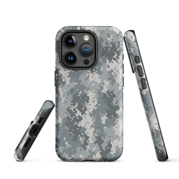 Grey Camouflage Tough Case for iPhone® - Image 8