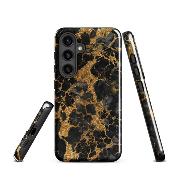 Black And Gold Marble Tough case for Samsung® - Image 4