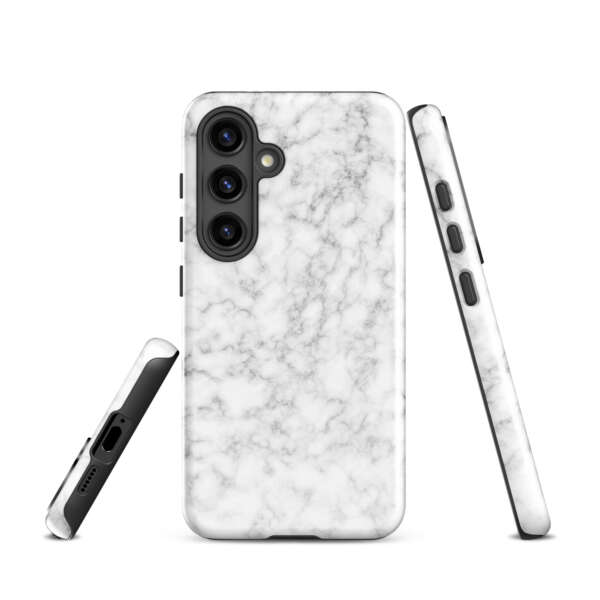Silver Modern Fluid Marble Tough case for Samsung® - Image 4