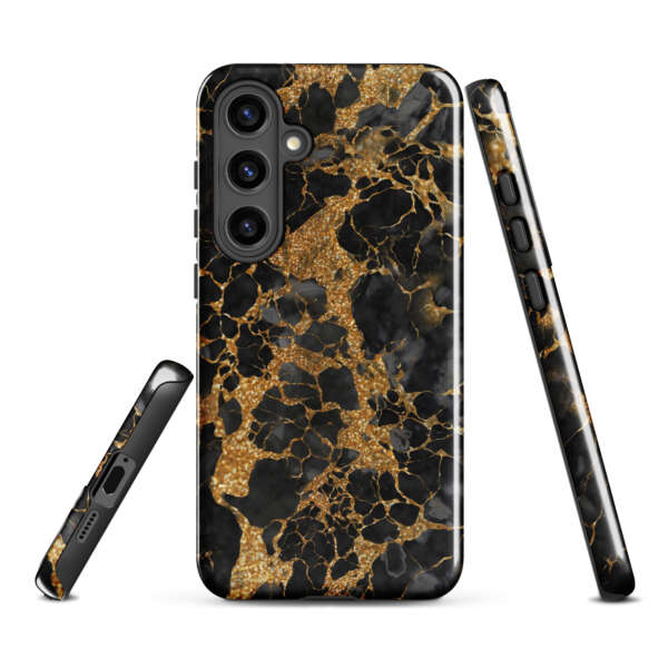Black And Gold Marble Tough case for Samsung® - Image 3