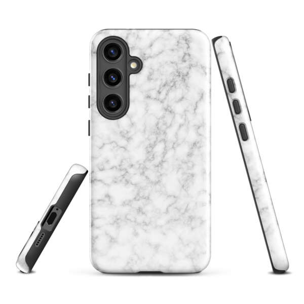 Silver Modern Fluid Marble Tough case for Samsung® - Image 3