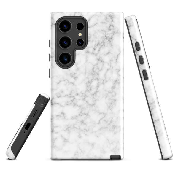 Silver Modern Fluid Marble Tough case for Samsung®