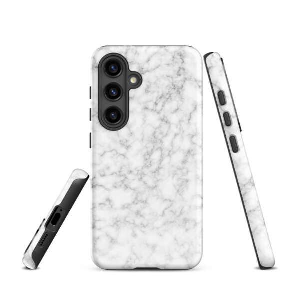 Silver Modern Fluid Marble Tough case for Samsung® - Image 5