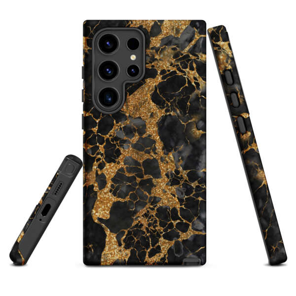 Black And Gold Marble Tough case for Samsung® - Image 2