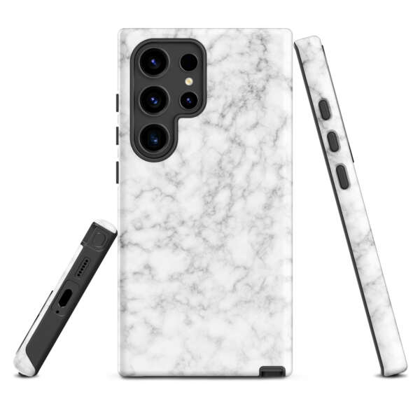 Silver Modern Fluid Marble Tough case for Samsung® - Image 2