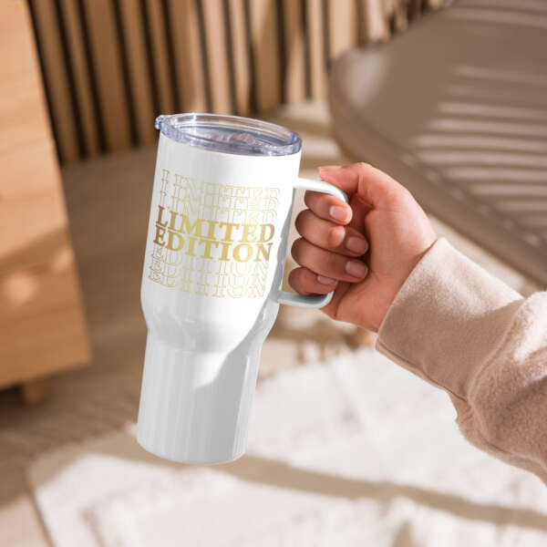 Limited Edition Travel mug with a handle